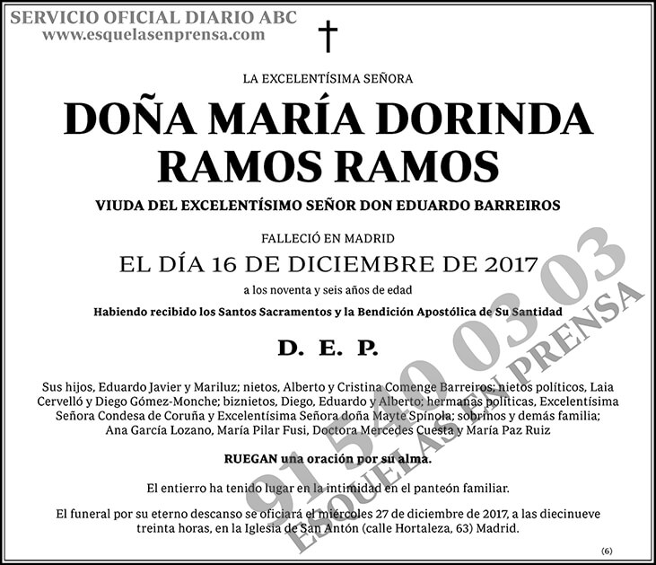 María Dorinda Ramos Ramos